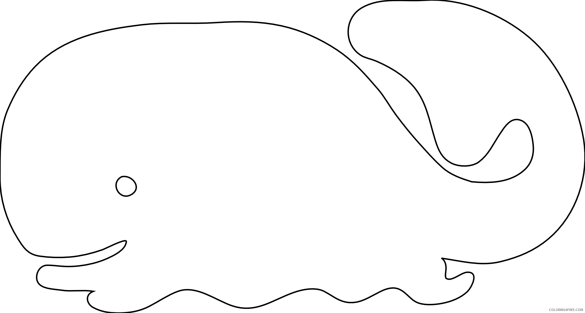 Whale Outline Coloring Pages Whale 4 png Printable Coloring4free