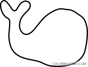 Whale Outline Coloring Pages whale outline at Printable Coloring4free