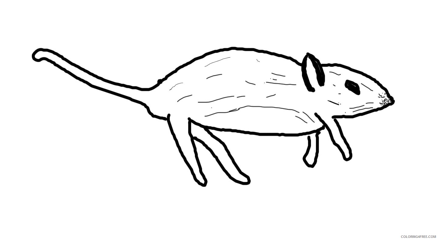 White Mouse Coloring Pages adventures of a dead mouse Printable Coloring4free