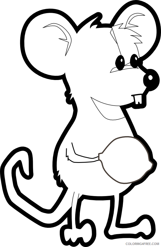 White Mouse Coloring Pages mouse Printable Coloring4free