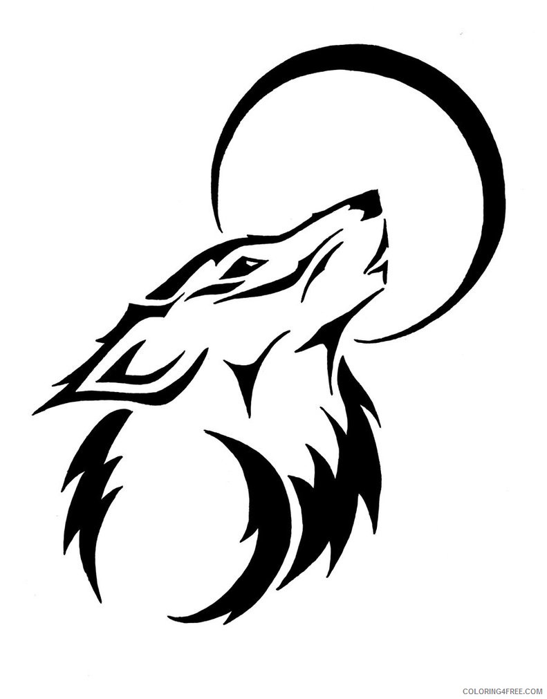 Wolf Head Coloring Pages wolf howl best DCy92d Printable Coloring4free
