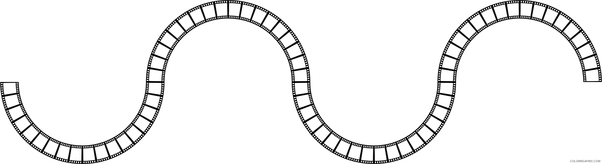 Worm Outline Coloring Pages film strip worm Printable Coloring4free