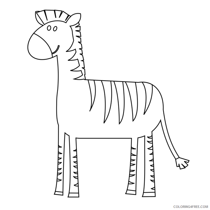 Zebra Coloring Pages Zebra Printable Coloring4free Coloring4free Com