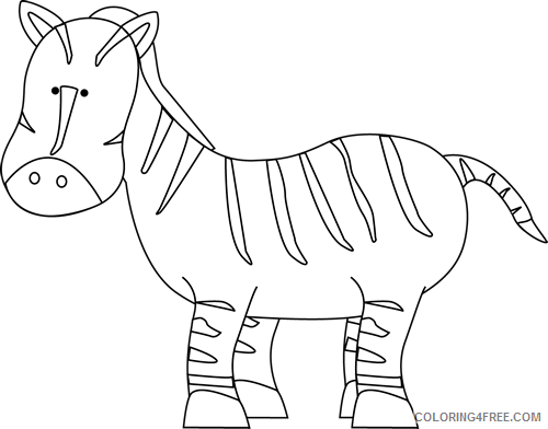 Zebra Coloring Pages zebra clip Printable Coloring4free