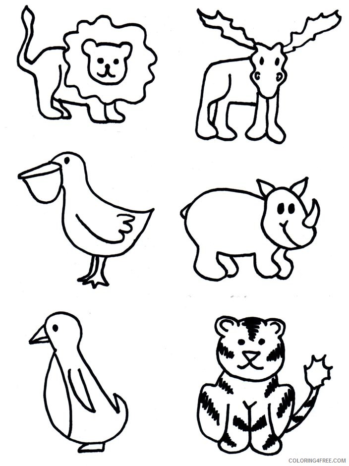 Free Printable Zoo Animals Coloring Pages | Mmbah