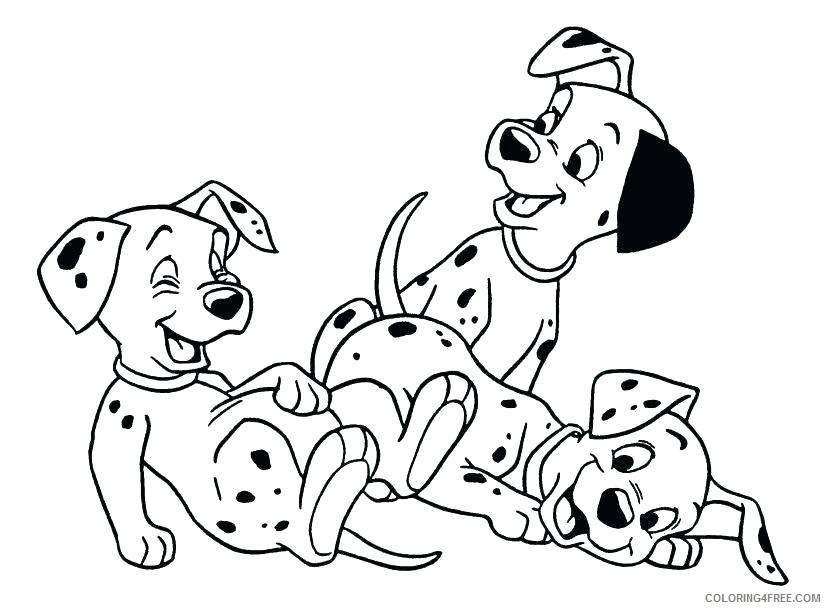 101 Dalmatians Coloring Pages Cartoons 101 Dalmations Puppy Printable 2020 57 Coloring4free