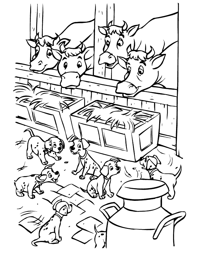 101 Dalmatians Coloring Pages Cartoons 101 dalmatians 12 Printable 2020 09 Coloring4free