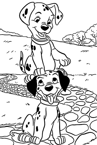 101 Dalmatians Coloring Pages Cartoons 101 dalmatians 4 Printable 2020 25 Coloring4free