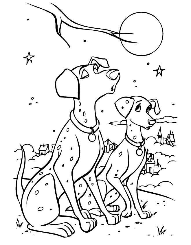 101 Dalmatians Coloring Pages Cartoons 101 dalmatiner 7ACoy Printable 2020 42 Coloring4free