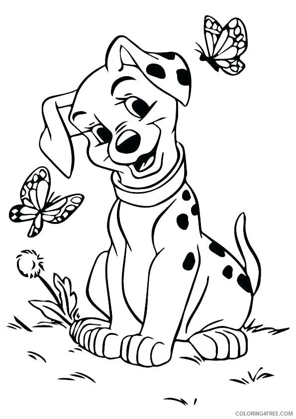 101 Dalmatians Coloring Pages Cartoons Cute 101 Dalmations Printable 2020 64 Coloring4free