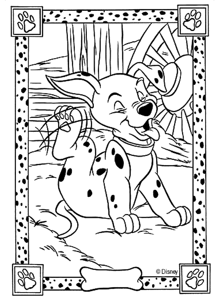 101 Dalmatians Coloring Pages Cartoons dalmatic17 Printable 2020 71 Coloring4free