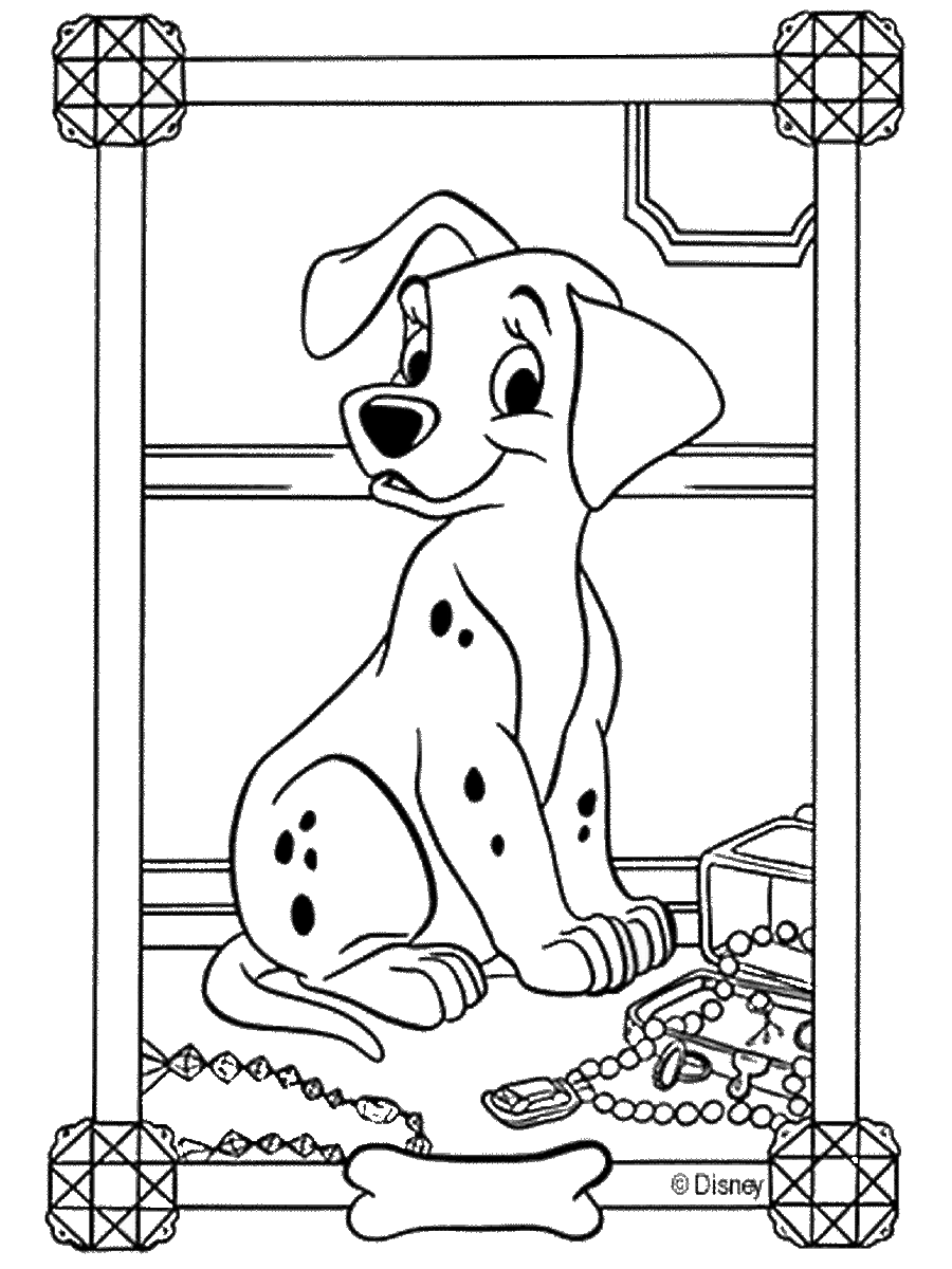 101 Dalmatians Coloring Pages Cartoons dalmatic20 Printable 2020 73 Coloring4free