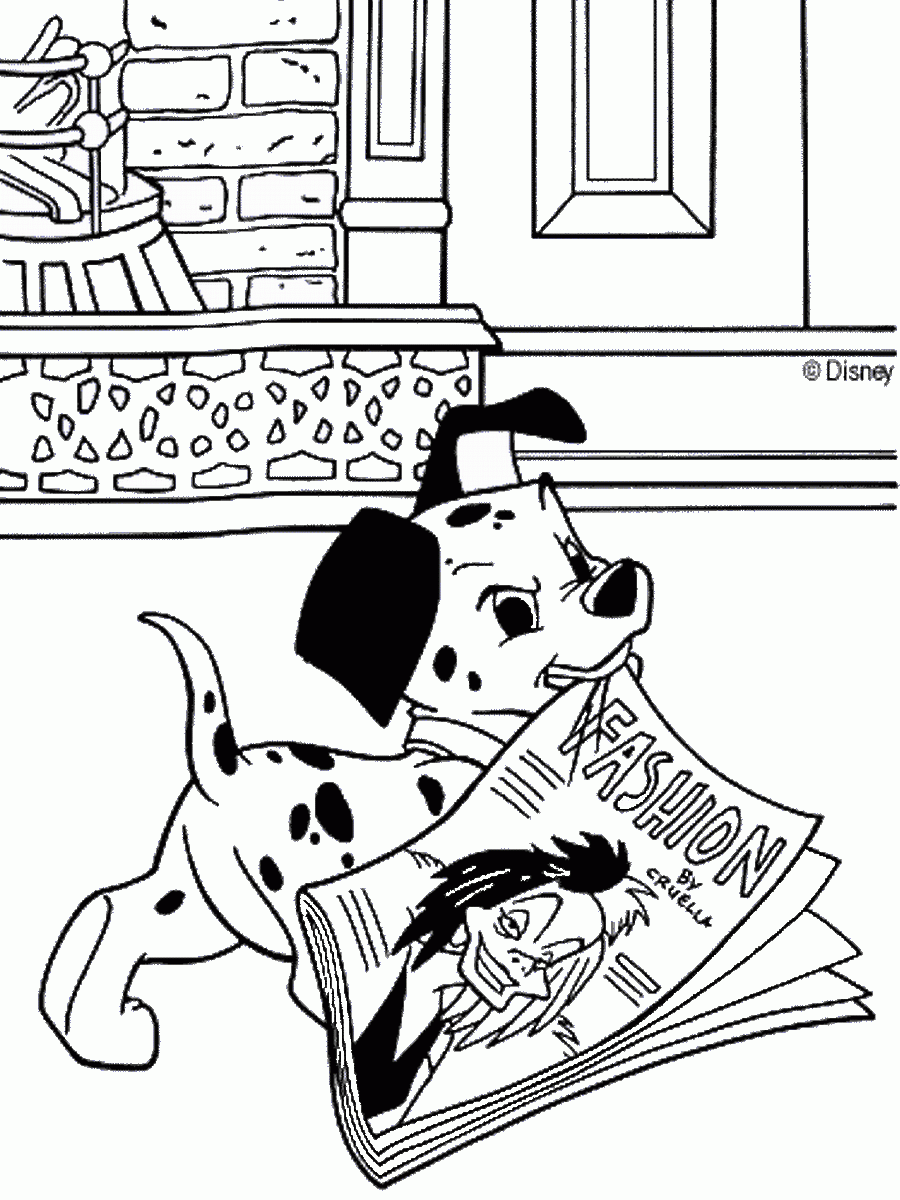 101 Dalmatians Coloring Pages Cartoons dalmatic49 Printable 2020 76 Coloring4free