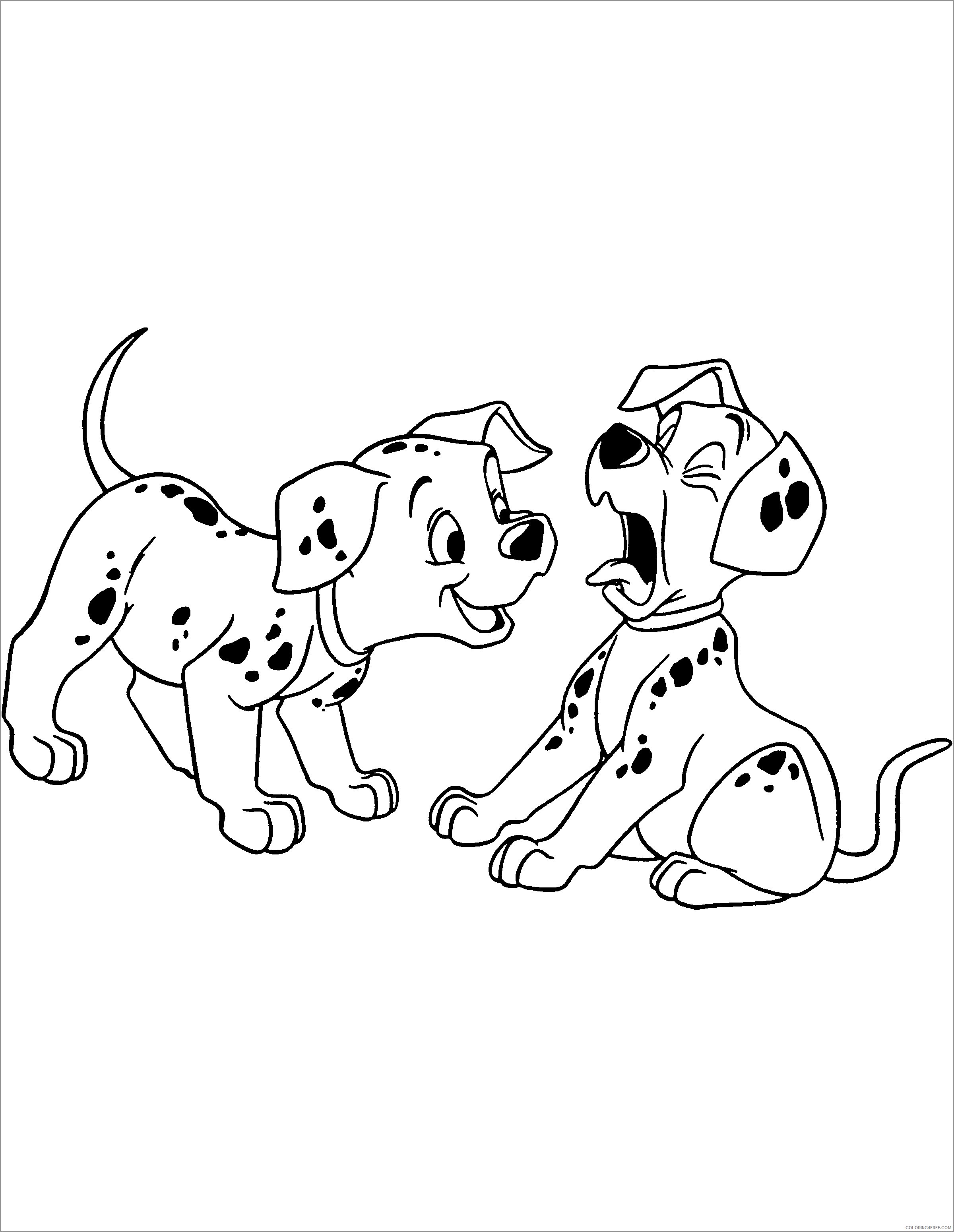 101 Dalmatians Coloring Pages Cartoons printable 101 dalmatians free unsmushed Printable 2020 87 Coloring4free