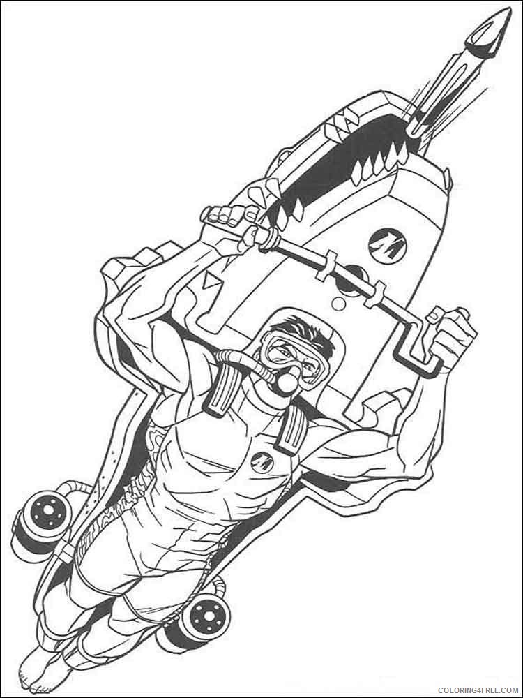 Action Man Coloring Pages Cartoons action man 2 Printable 2020 0210 Coloring4free