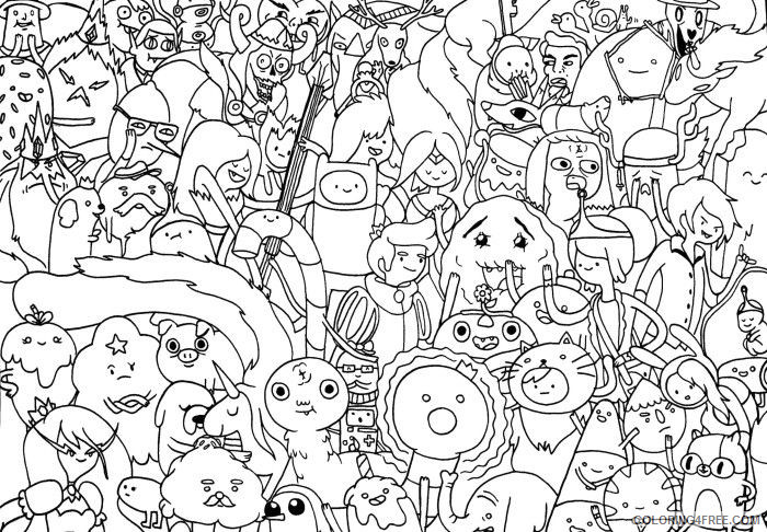 Adventure Time Coloring Pages Cartoons Adventure Time Characters Printable 2020 0241 Coloring4free
