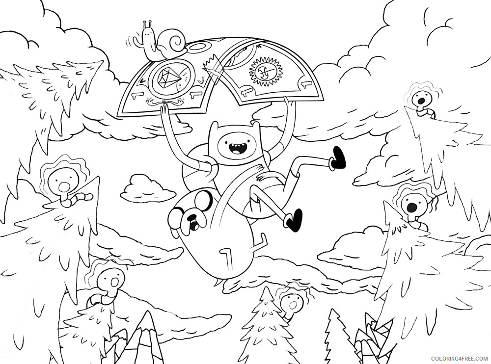 Adventure Time Coloring Pages Cartoons Adventure Time Printable 2020 0240 Coloring4free