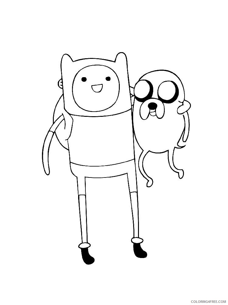 Adventure Time Coloring Pages Cartoons Adventure Time_Finn_and_Jake 2 Printable 2020 0233 Coloring4free