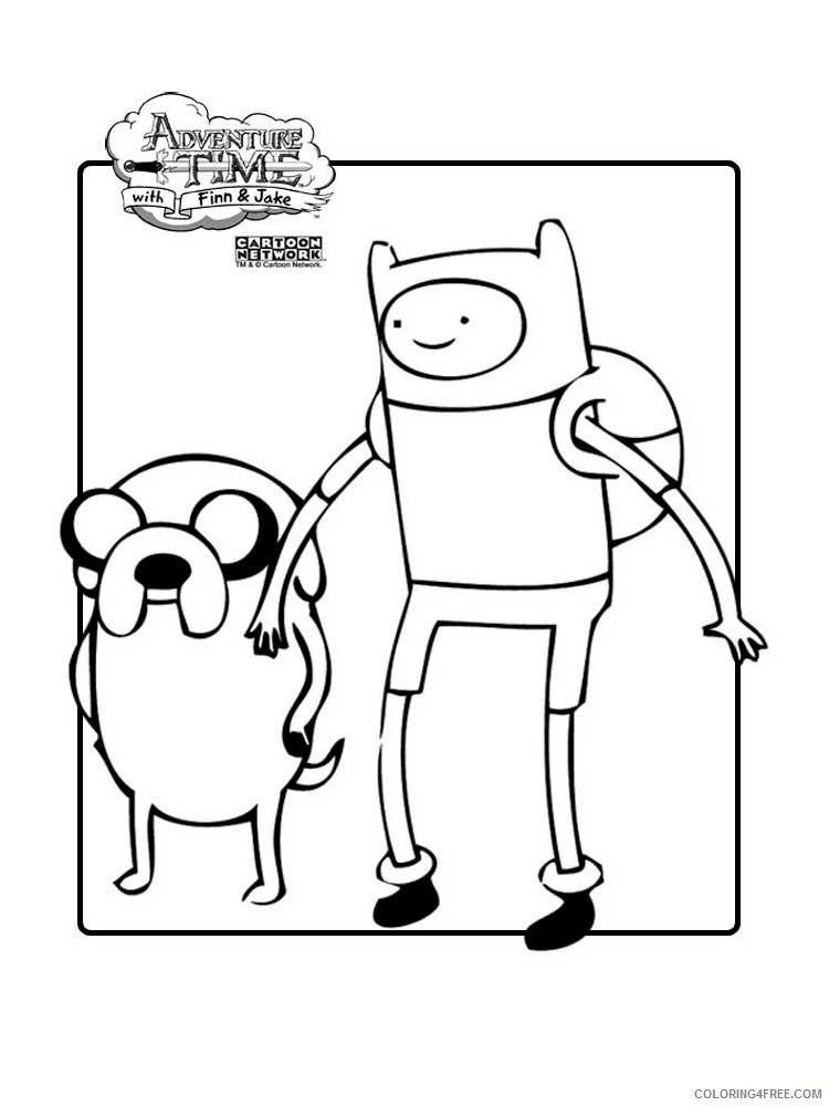 Adventure Time Coloring Pages Cartoons Adventure Time_Finn_and_Jake 3 Printable 2020 0234 Coloring4free