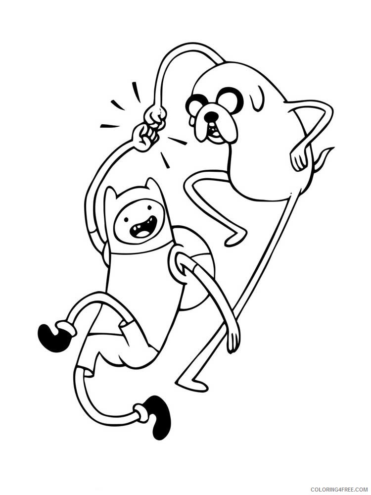 Adventure Time Coloring Pages Cartoons Adventure Time_Finn_and_Jake 8 Printable 2020 0237 Coloring4free