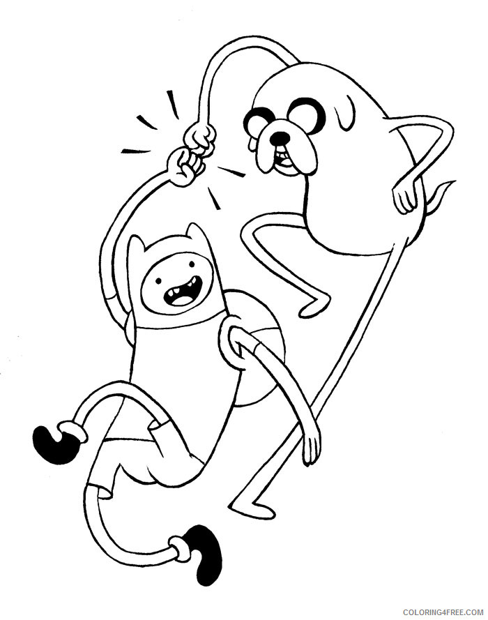 Adventure Time Coloring Pages Cartoons Adventure Times Printable 2020 0264 Coloring4free