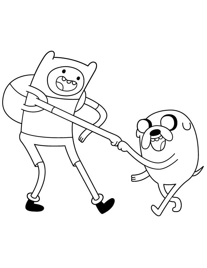 Adventure Time Coloring Pages Cartoons Adventuretime Best Friends Printable 2020 0239 Coloring4free
