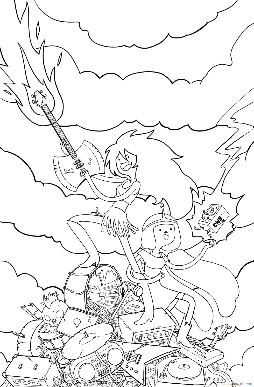 Adventure Time Coloring Pages Cartoons Free Adventure Time Printable 2020 0268 Coloring4free