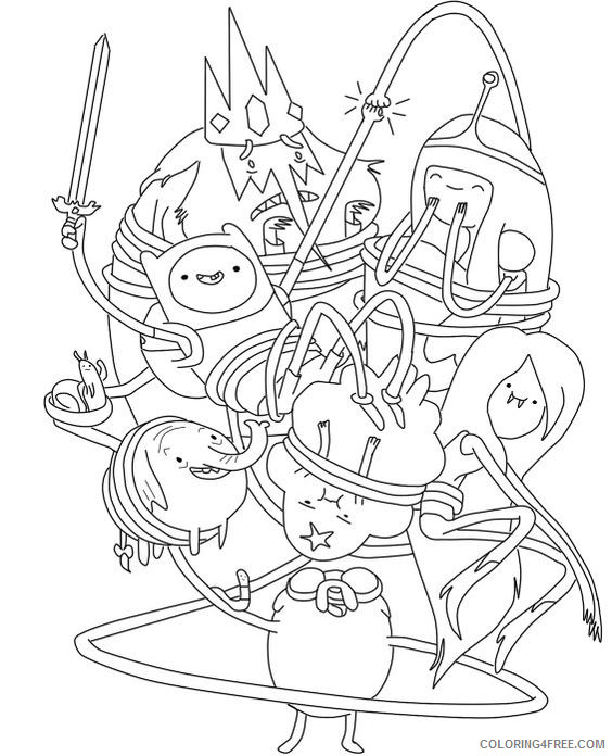 Adventure Time Coloring Pages Cartoons Free Adventure Time Printable 2020 0271 Coloring4free