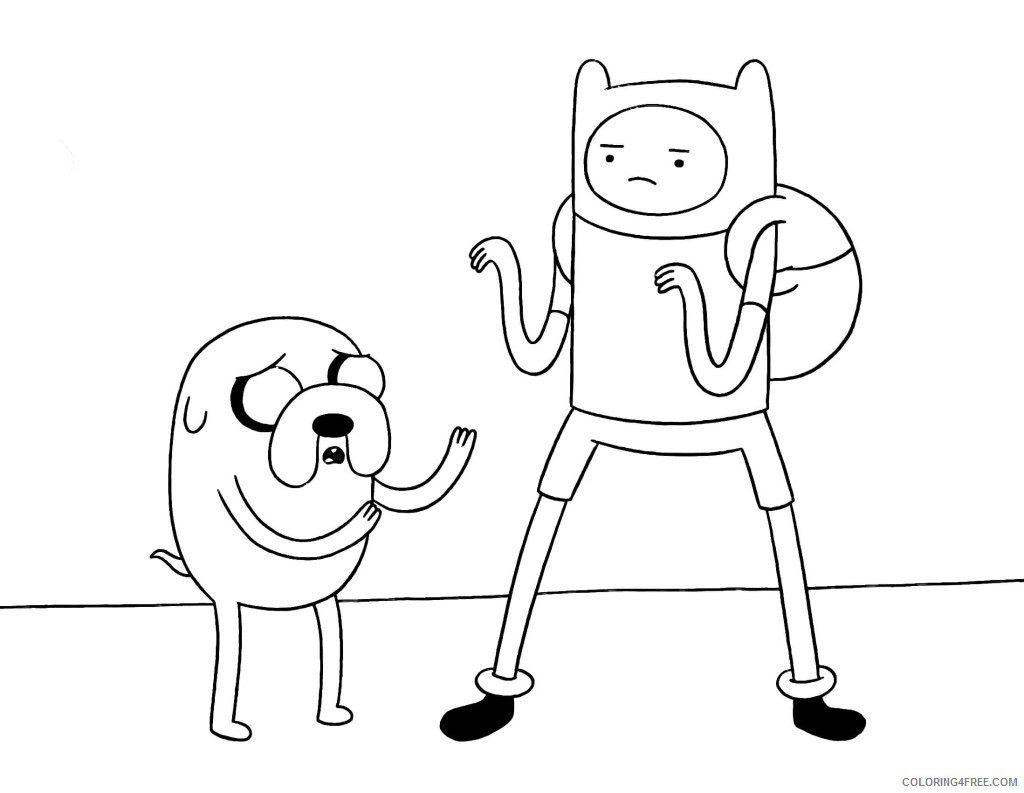 Adventure Time Coloring Pages Cartoons Free Download Adventure Time Printable 2020 0270 Coloring4free