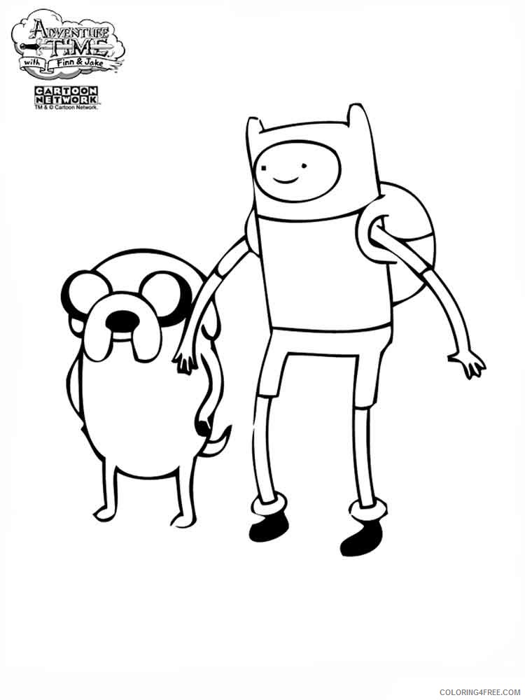 Adventure Time Coloring Pages Cartoons adventure time 16 Printable 2020 0246 Coloring4free