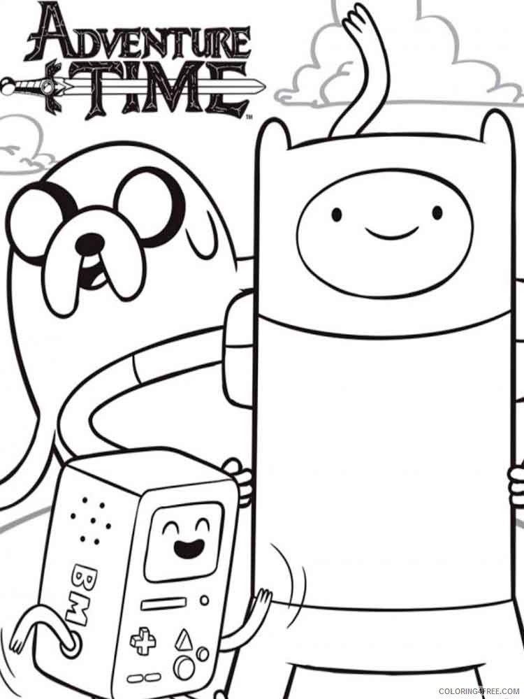 Adventure Time Coloring Pages Cartoons adventure time 3 Printable 2020 0249 Coloring4free