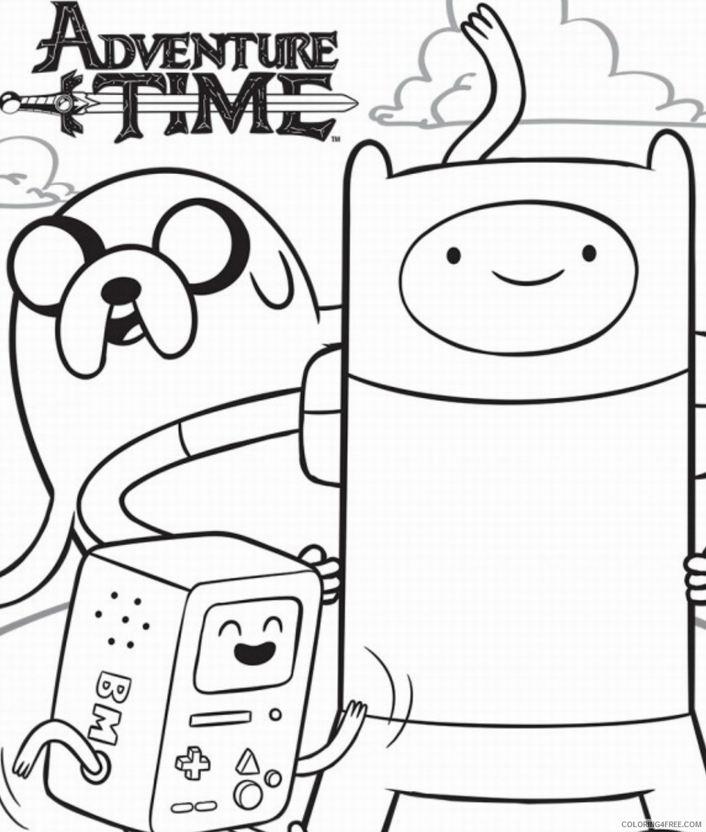 Adventure Time Coloring Pages Cartoons adventure_time_coloring4 Printable 2020 0226 Coloring4free