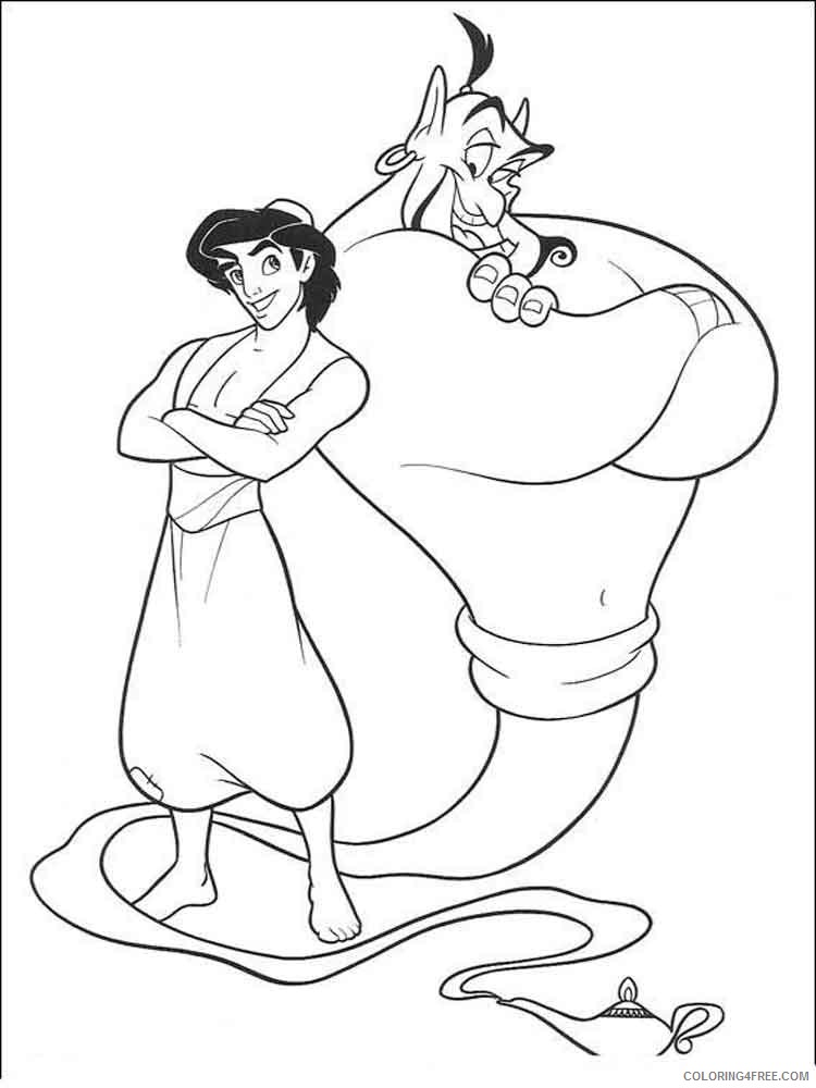 Aladdin Coloring Pages Cartoons Aladdin 27 Printable 2020 0320 Coloring4free