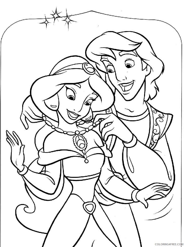 Aladdin Coloring Pages Cartoons Aladdin 5 Printable 2020 0323 Coloring4free