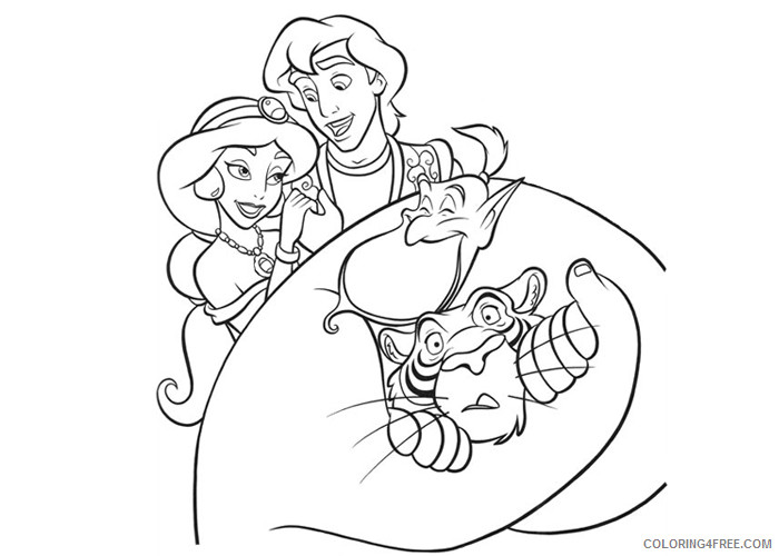 Aladdin Coloring Pages Cartoons Aladdin Printable 2020 0314 Coloring4free