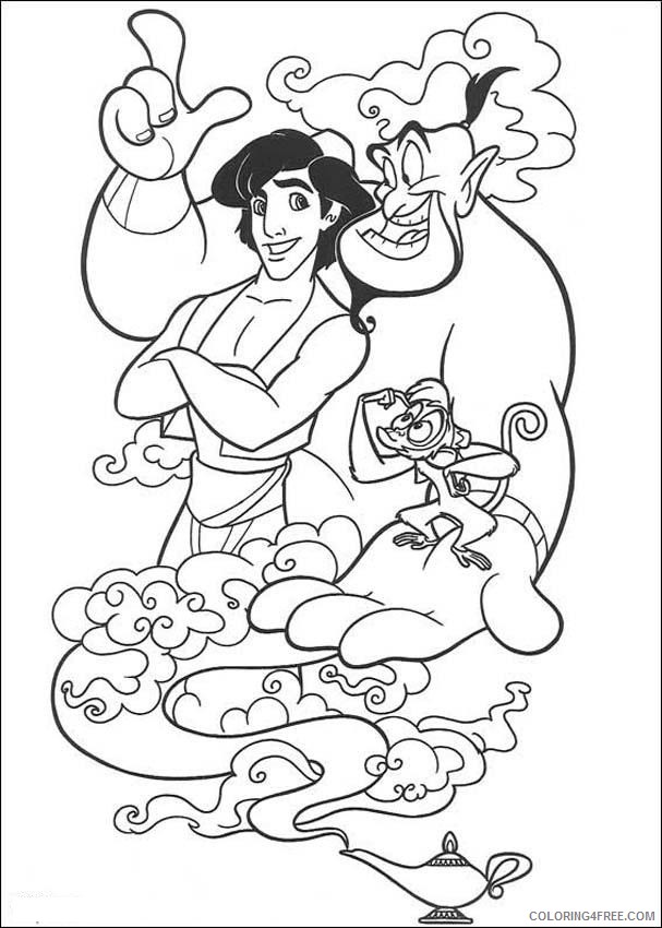 Aladdin Coloring Pages Cartoons Aladdin Printable 2020 0329 Coloring4free