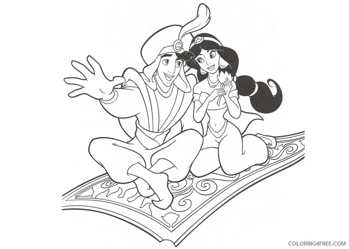 Aladdin Coloring Pages Cartoons Disney Aladdin 2 Printable 2020 0331 Coloring4free