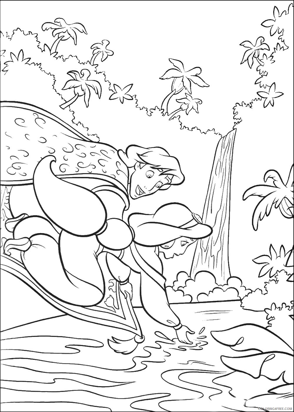 Aladdin Coloring Pages Cartoons aladdin_03 Printable 2020 0283 Coloring4free
