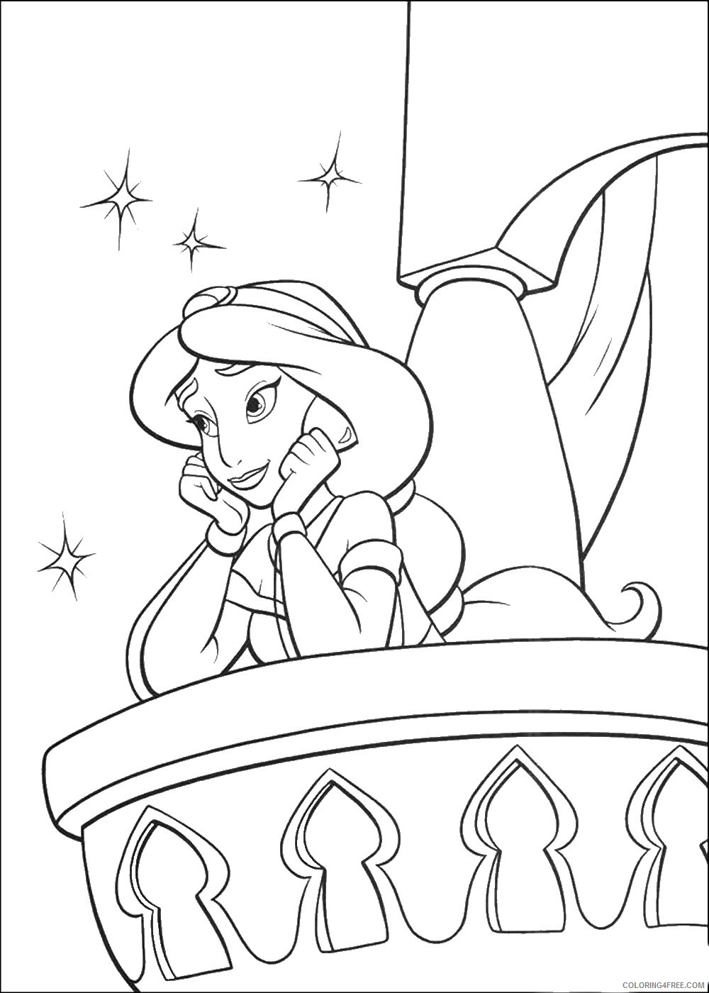 Aladdin Coloring Pages Cartoons aladdin_05 Printable 2020 0285 Coloring4free