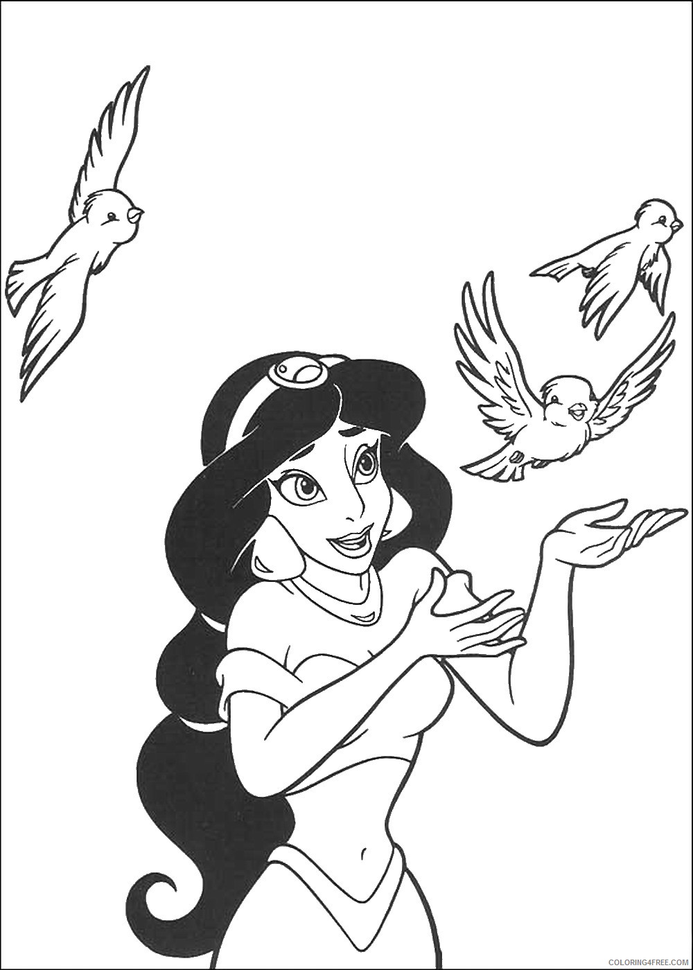 Aladdin Coloring Pages Cartoons aladdin_10 Printable 2020 0288 Coloring4free