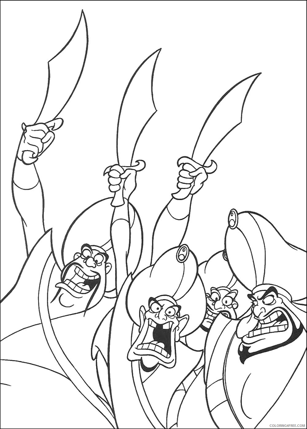 Aladdin Coloring Pages Cartoons aladdin_11 Printable 2020 0289 Coloring4free
