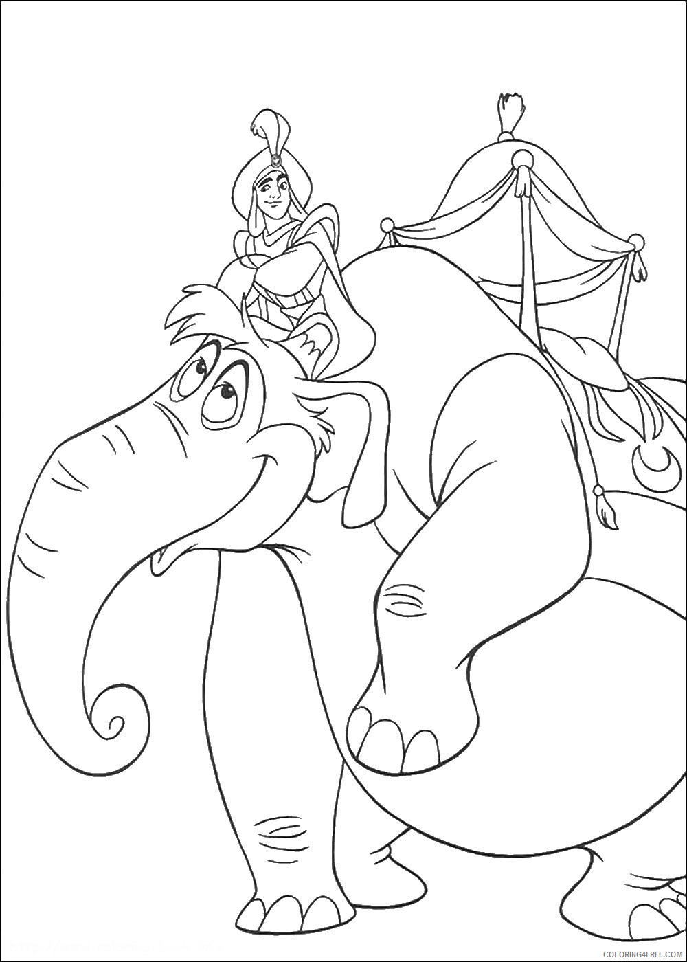 Aladdin Coloring Pages Cartoons aladdin_20 Printable 2020 0298 Coloring4free