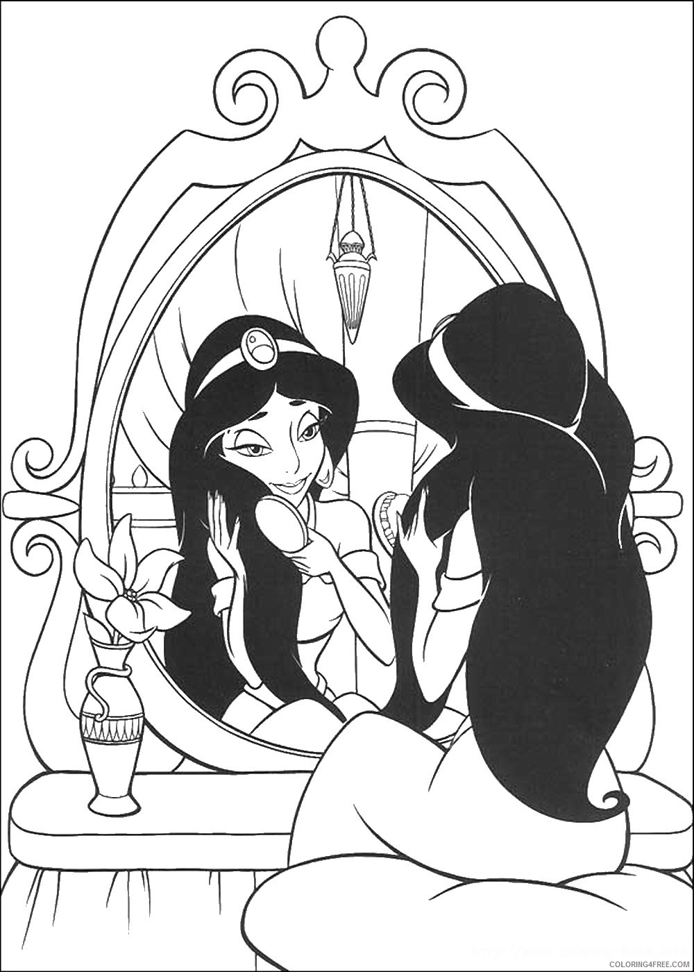 Aladdin Coloring Pages Cartoons aladdin_21 Printable 2020 0299 Coloring4free