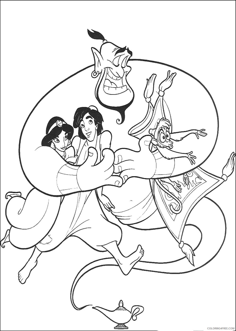 Aladdin Coloring Pages Cartoons aladdin_26 Printable 2020 0304 Coloring4free