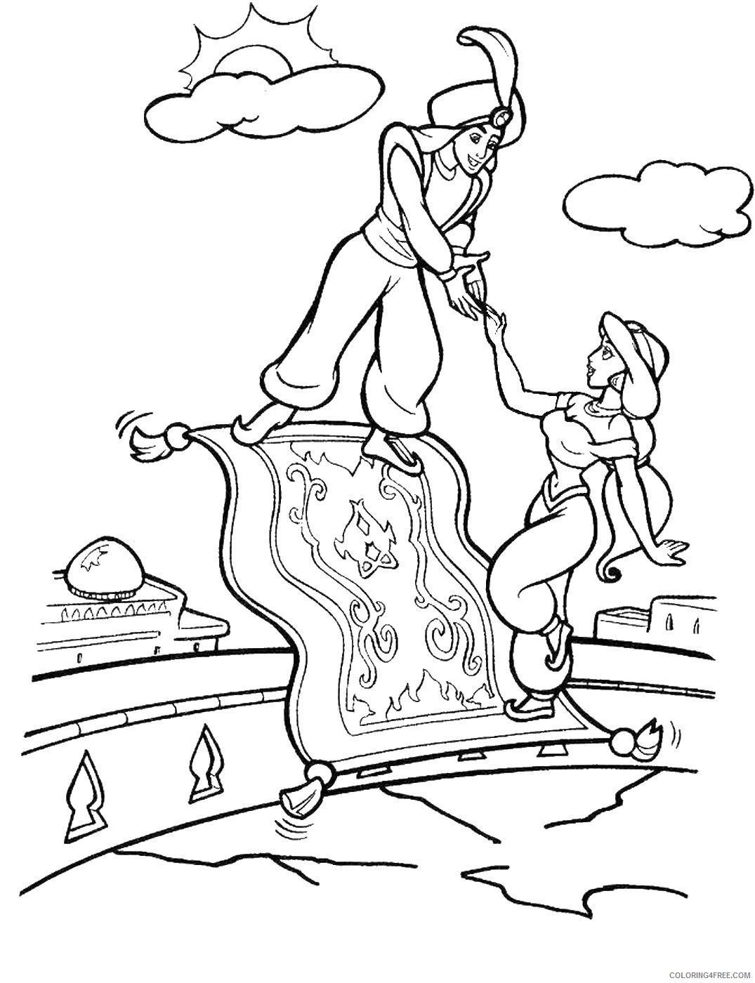Aladdin Coloring Pages Cartoons aladdin_63 Printable 2020 0309 Coloring4free