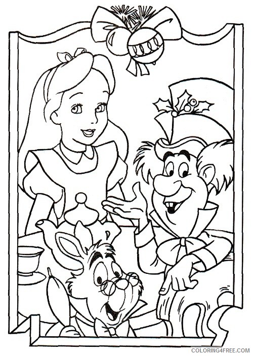 Alice in Wonderland Coloring Pages Cartoons Alice in Wonderland for Kids Printable 2020 0432 Coloring4free