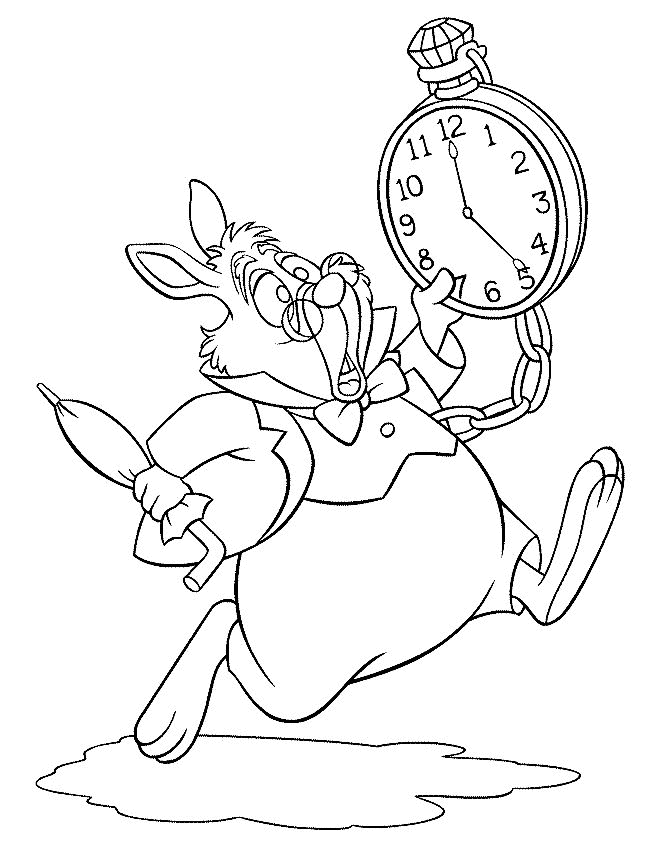 Alice in Wonderland Coloring Pages Cartoons alice in wonderland 13 Printable 2020 0416 Coloring4free
