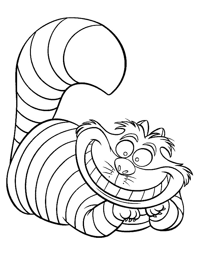 Alice in Wonderland Coloring Pages Cartoons alice in wonderland 7 Printable 2020 0430 Coloring4free