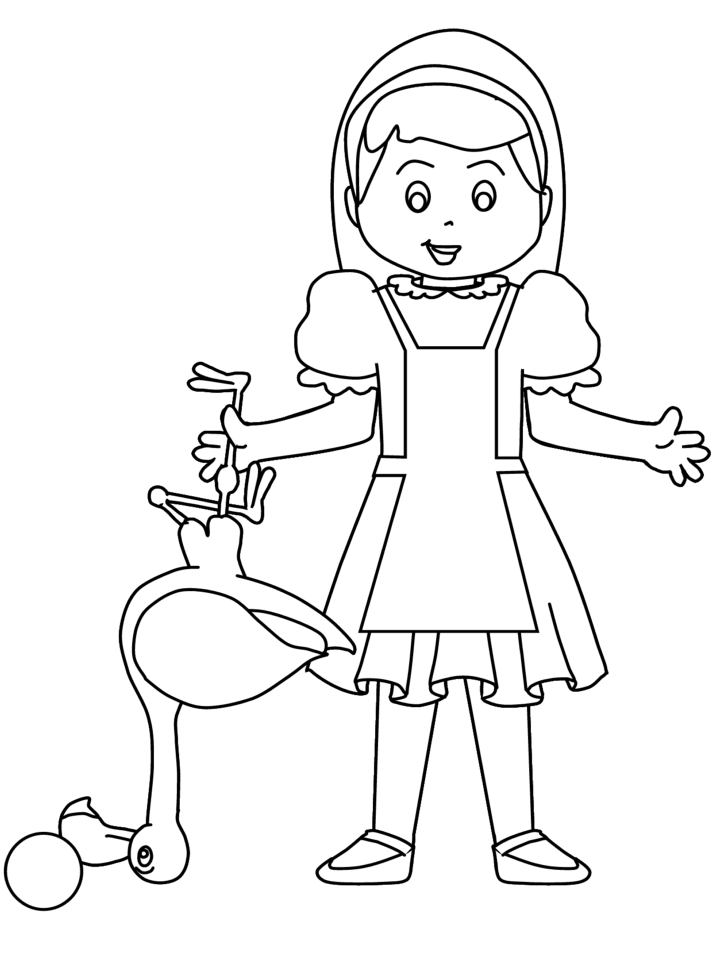 Alice in Wonderland Coloring Pages Cartoons alice2 Printable 2020 0386 Coloring4free