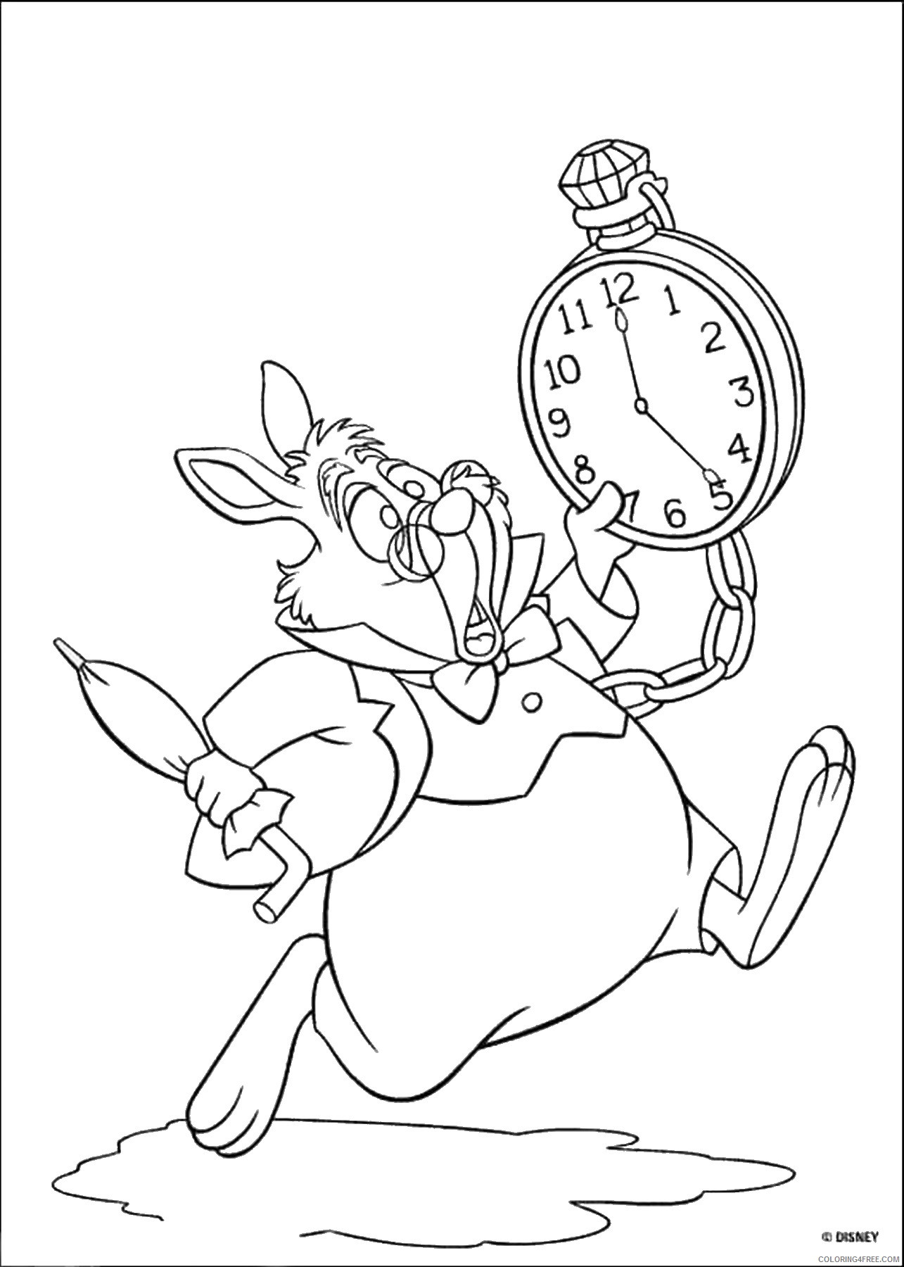 Alice in Wonderland Coloring Pages Cartoons alice_05 Printable 2020 0347 Coloring4free